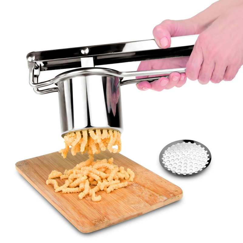 IDEALE - Praska do ziemniaków z 4 dyskami, stal