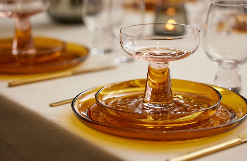 Bitz - Zestaw 2 sztuk kieliszków do szampana Statue Pink