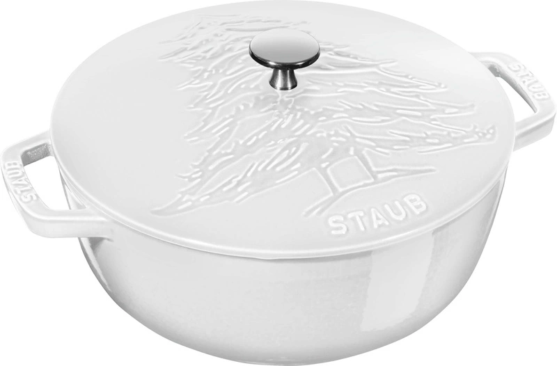 Staub -  LA COCOTTE Garnek żeliwny jodła 3.6 ltr, biały