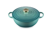 Le Creuset - La Marmite garnek żeliwny rodzinny bleu riviera 26 cm