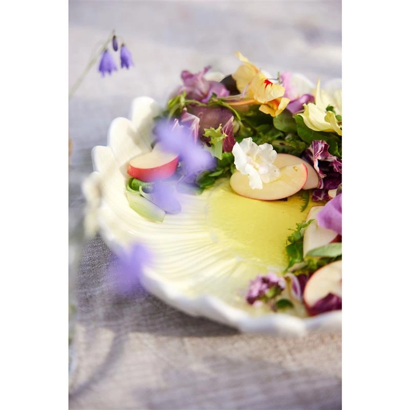 Sagaform - talerz głęboki, dolomit, śred. 27 x 5,5 cm, biały Dagny