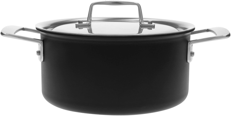 Demeyere - Garnek niski z pokrywką Demeyere Black 5 - 3 ltr