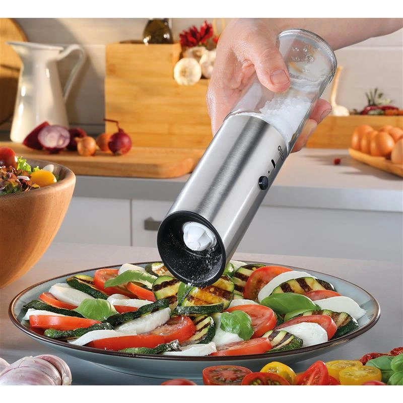 Cilio - elektryczny młynek do pieprzu lub soli, ładowany przez USB, śred. 5 x 22,5 cm Collina