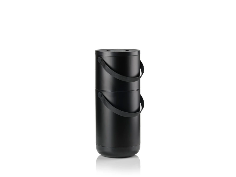 Zone Denmark - Kosz na śmieci Circular 22 l + 12 l Black