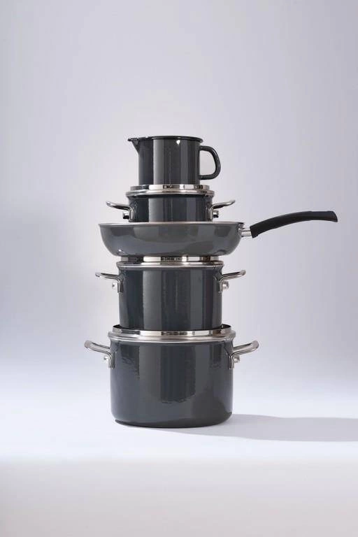 Riess - Zestaw garnków 5cz. Dark Grey