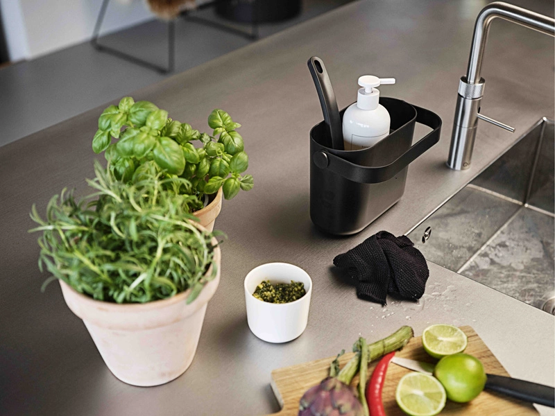 Zone Denmark - Organizer do zlewu 3 el. Circular Black