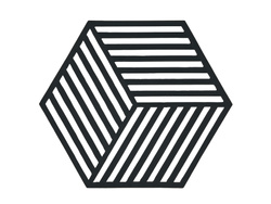 Zone Denmark - Podkładka pod naczynia Hexagon czarna