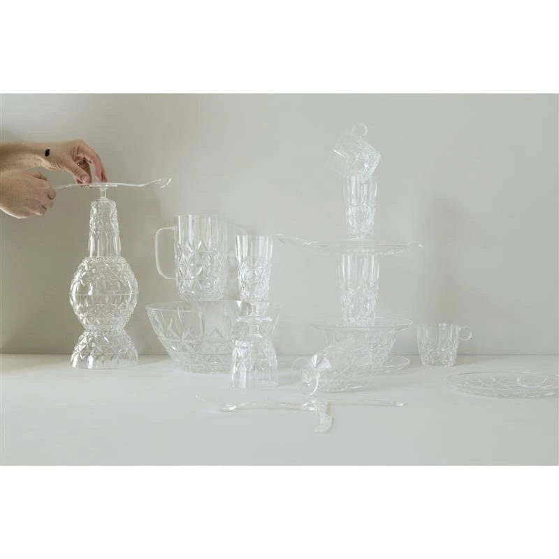 Sagaform - sztućce piknikowe dla 4 os., 12 el., przezroczysty akryl Outdoor Eating