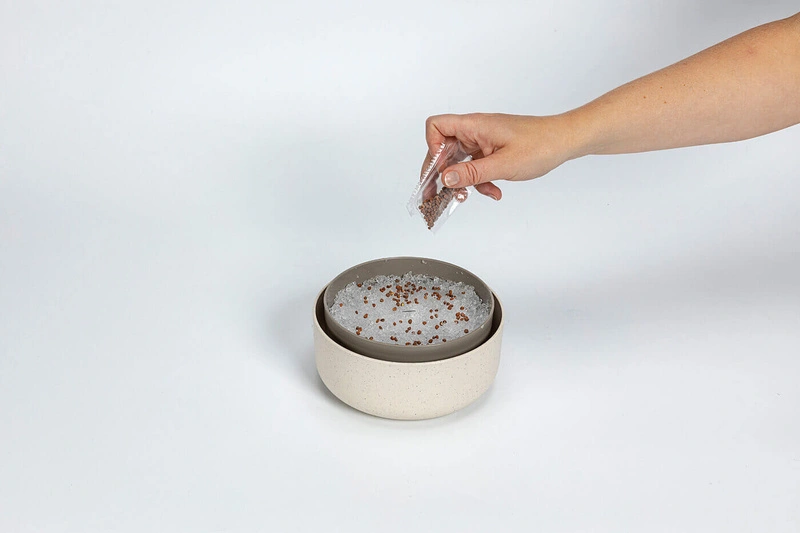 Urbalive - MICROGREENS Kiełkownica z filtrem 16 cm, beżowy