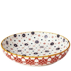 Cilio - płytka miska, porcelana, śred. 21 cm, 0,75 l, kafelki