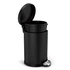 Simplehuman - Kosz na śmieci pedałowy 4,5 l, czarny mat