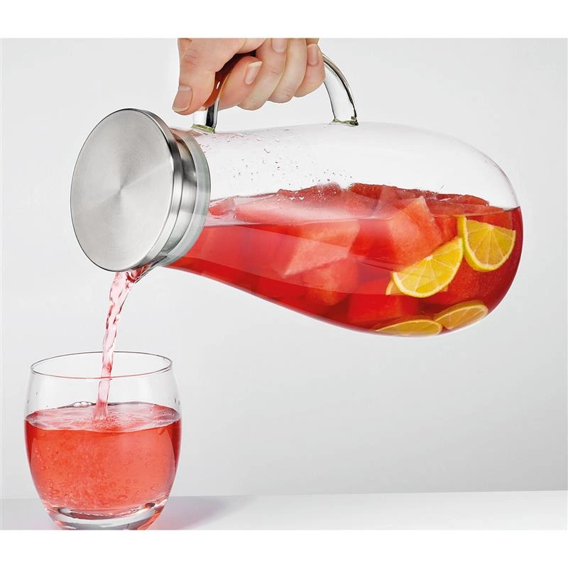 Cilio - szklany dzbanek na wodę, ze spiralą na owoce, 2,0 l Tropicana