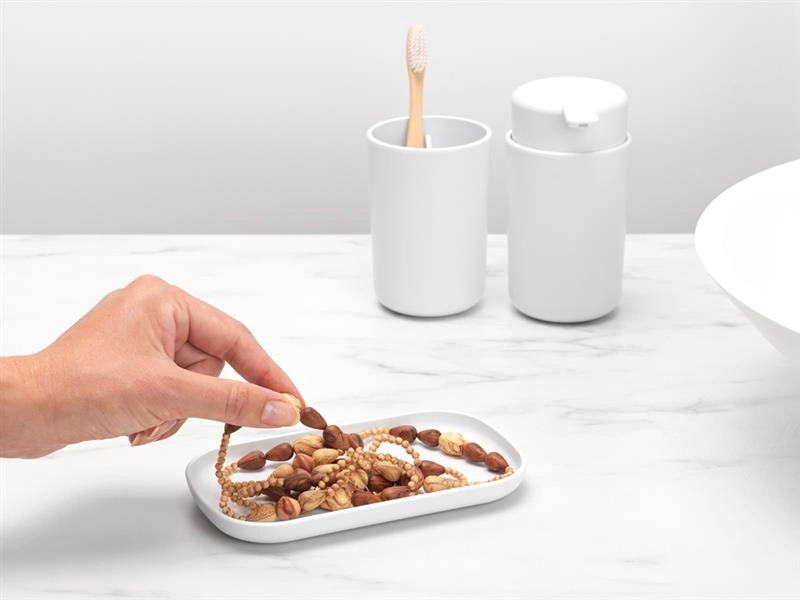 Brabantia - Zestaw akcesoriów łazienkowych 3 szt. ReNew biały
