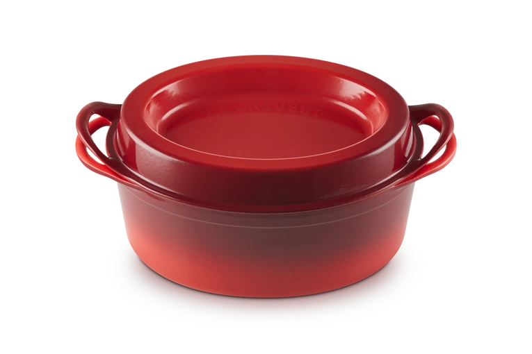 Le Creuset - brytfanna żeliwna Doufeu owalna 32 cm 7,2 l wiśniowy