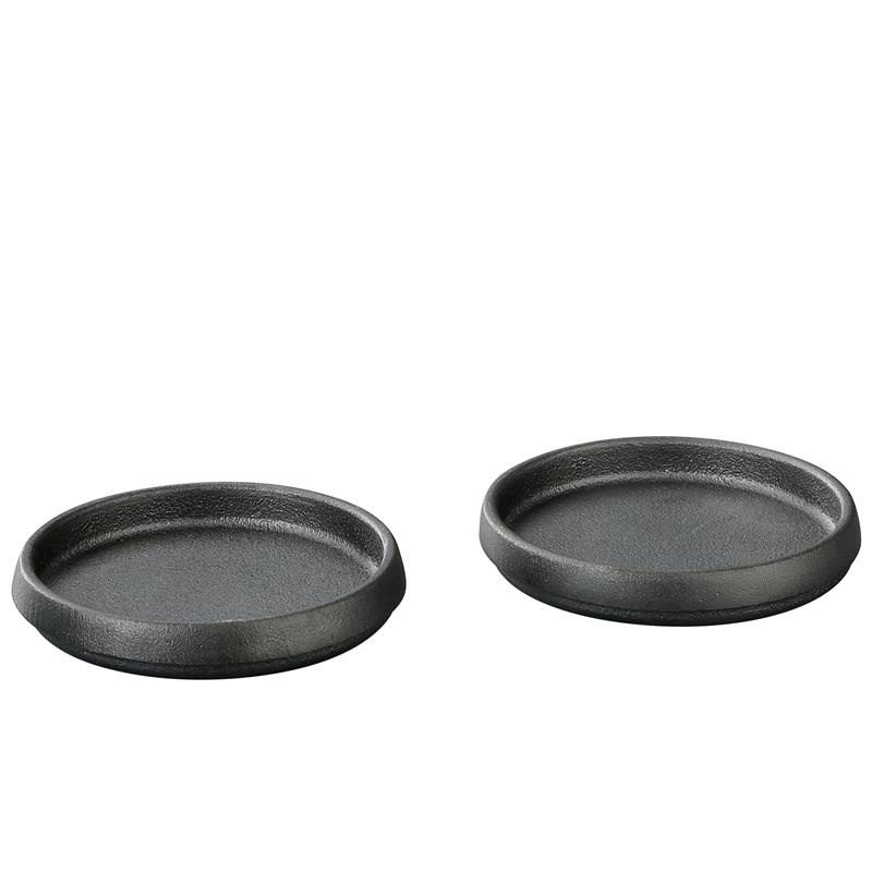 Zassenhaus - podstawki pod młynki, 2 szt., żeliwo, śred. 9 cm, na młynki o średnicy do 7,5 cm