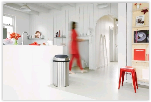 Brabantia - Kosz na śmieci Touchbin 60 l stal matowa