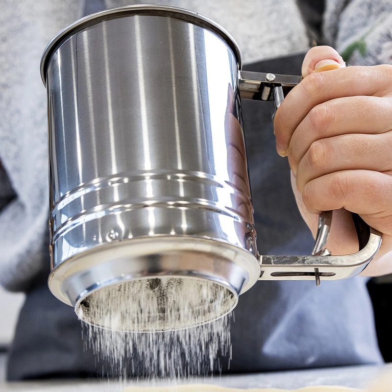 KitchenCraft - KitchenCraft sitko do przesiewania mąki ze stali nierdzewnej
