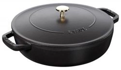 Staub - głęboka patelnia żeliwna Chistera czarna 28 cm