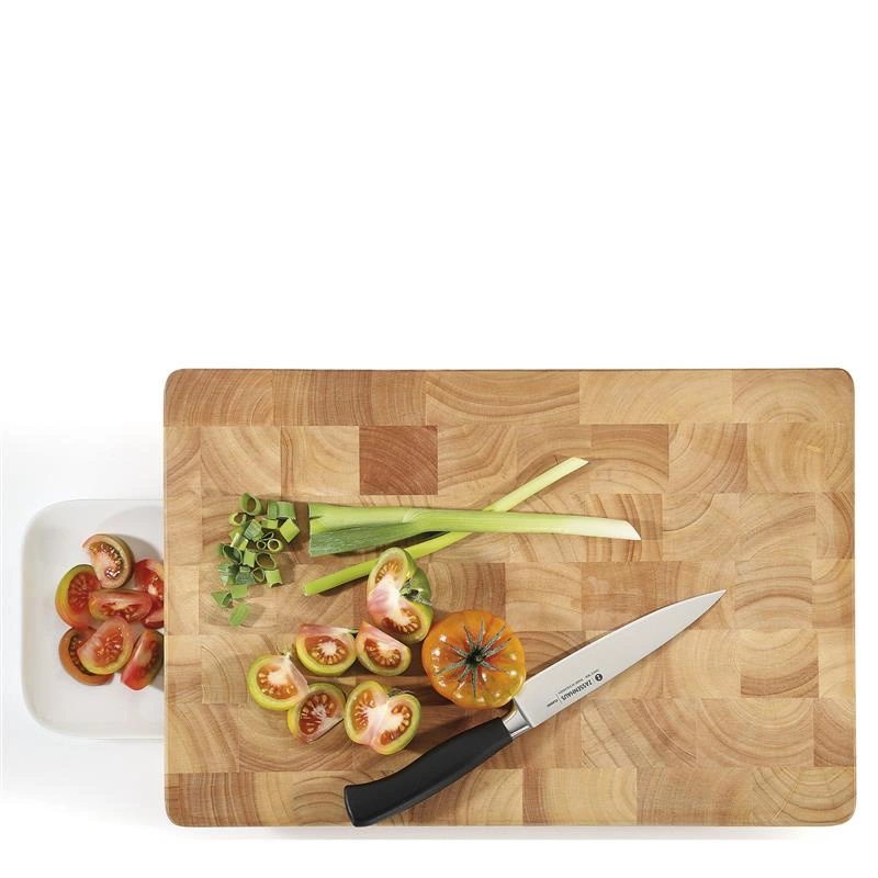 Zassenhaus - blok do krojenia typu end grain, drewno kauczukowca, 45 x 30 x 8,5 cm