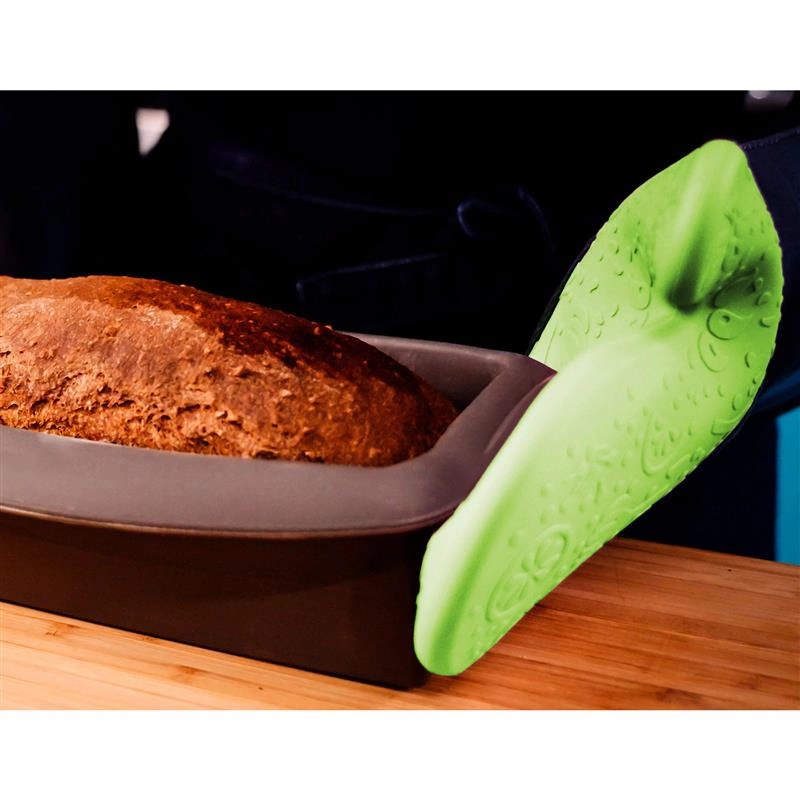 Lurch - rękawica kuchenna, silikon/bawełna/poliester, 34 x 19 cm, zielona