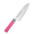 Satake - Macaron Pink Nóż Santoku 17 cm