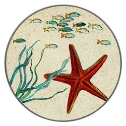 Rose&Tulipani - podstawka okrągła z melaminy 20 cm rozgwiazda Sea Life