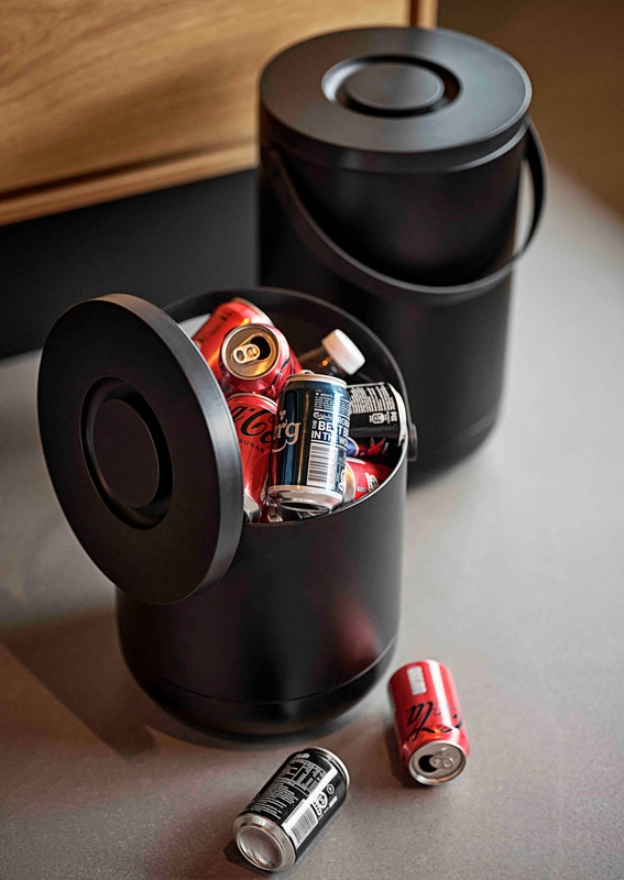 Zone Denmark - Kosz na śmieci Circular 15 l Black