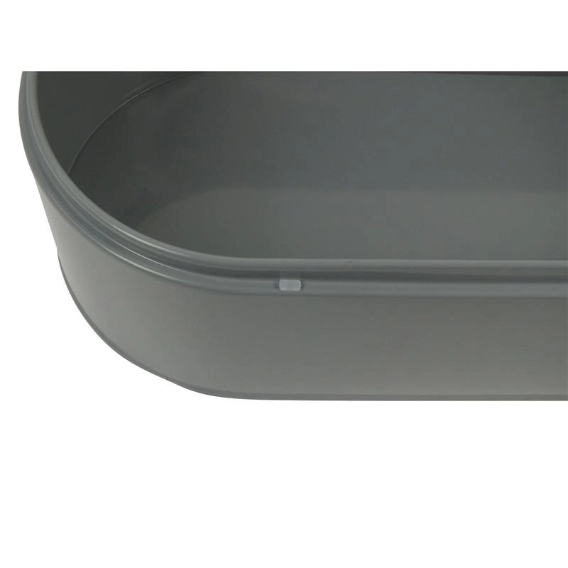 Kela - chlebak metalowy, 44x21,5 cm, szary Frisco