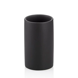 Kela - Kubek toaletowy ceramiczny czarny Matsi
