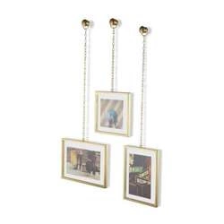 Umbra - Zestaw 3 fotoramek L złoty, CORDA
