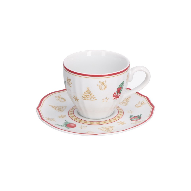 La Porcellana Bianca - CHRISTMAS EDITION Filiżanka ze spodkiem 100 ml