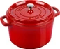 Staub - Garnek żeliwny okrągły wysoki - 4.8 ltr, Czerwony