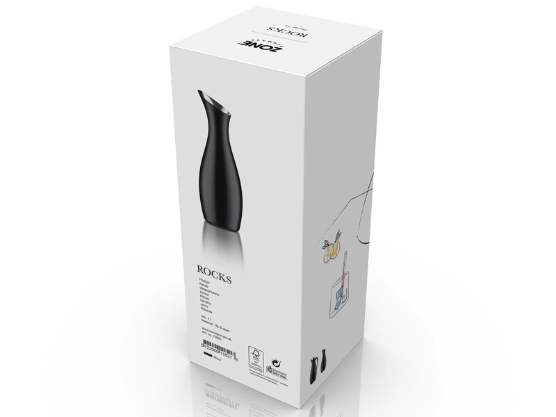 Zone Denmark - Dzbanek na wodę 1L Rocks Black