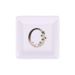 La Porcellana Bianca - talerzyk kwadratowy 10 cm, Wzór O Adorato