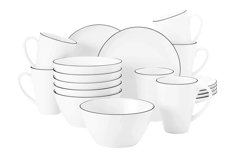 Seltmann - LIDO BLACK LINE Serwis śniadaniowy dla 6 osób