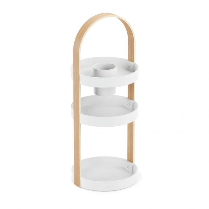 Umbra - Organizer na kosmetyki, biały/natural