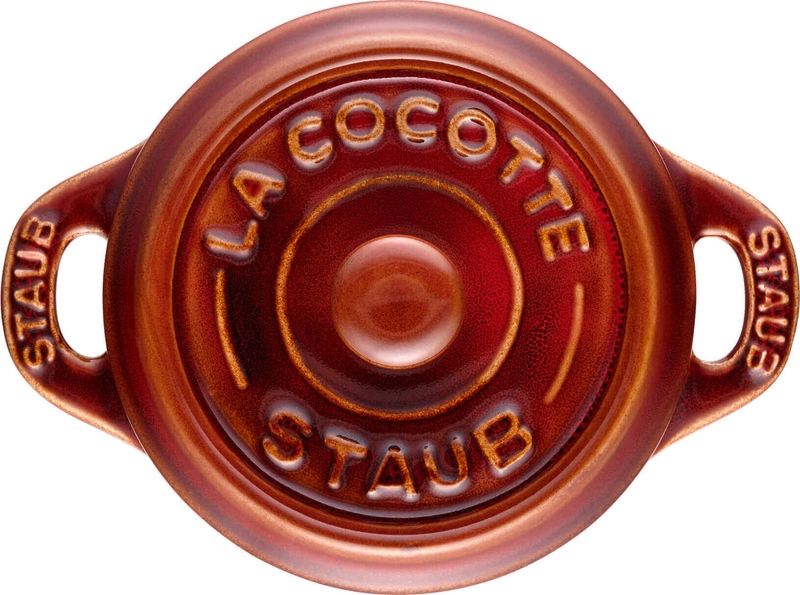 Staub - mini cocotte okrągły 200 ml, kasztanowy