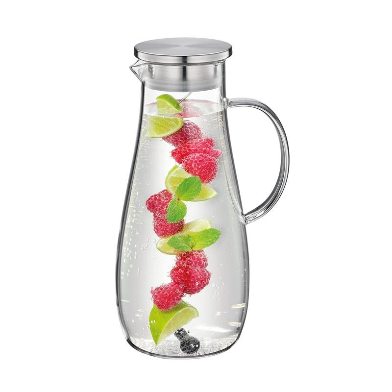 Cilio - szklany dzbanek na wodę, ze spiralą na owoce, 2,0 l Tropicana