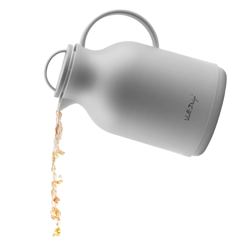 Vialli Design - Termos z wkładem szklanym 1L AMO szary