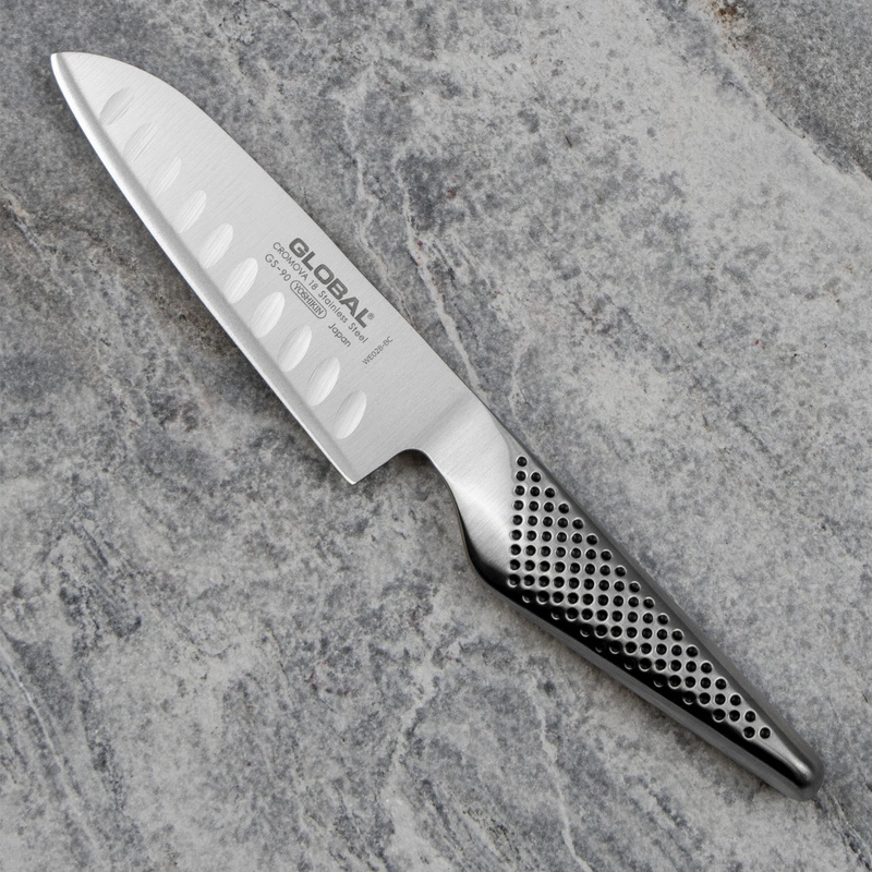 Global - Nóż Santoku 13 cm żłobiony GS-90