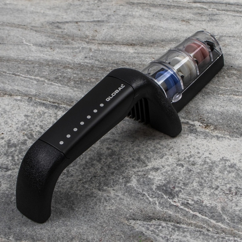 Global - 3 fazowa ceramiczna ostrzałka wodna czarno-biała