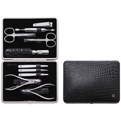 Zwilling - zestaw do manicure - czarne sztywne pudełko, 10 elementów Classic Inox