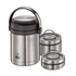 Cilio - izolowany pojemnik na żywność, z dwoma wkładami, stal nierdzewna, 1,7 l Monte