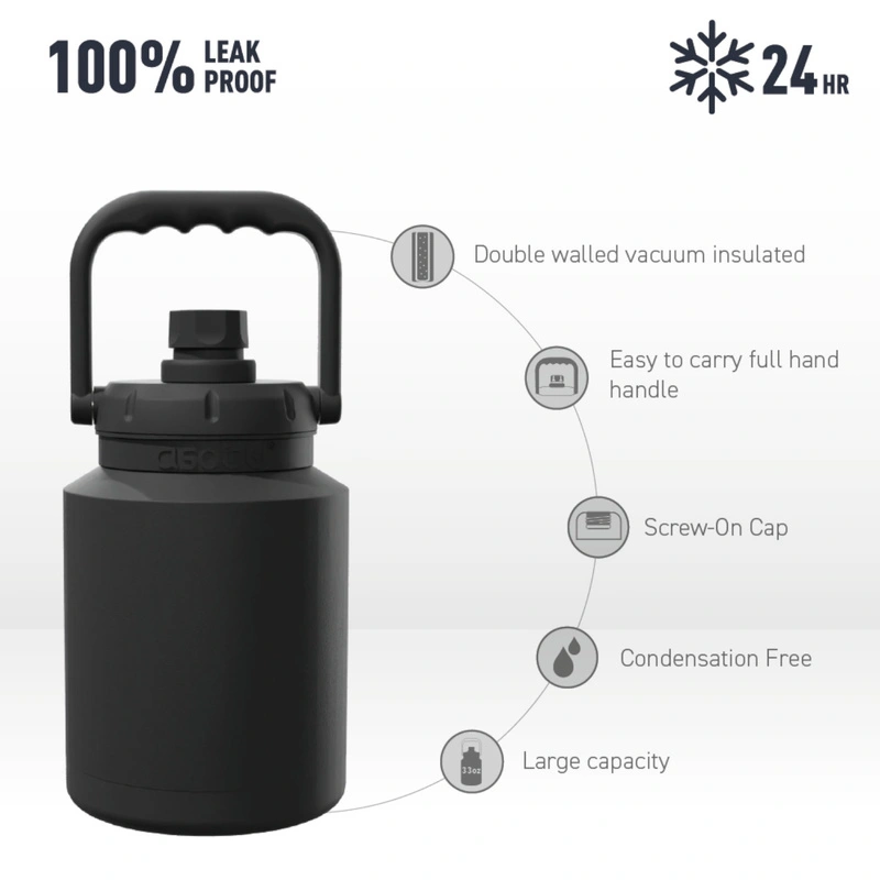 Asobu - Butelka MINI JUG BLACK, 975ml