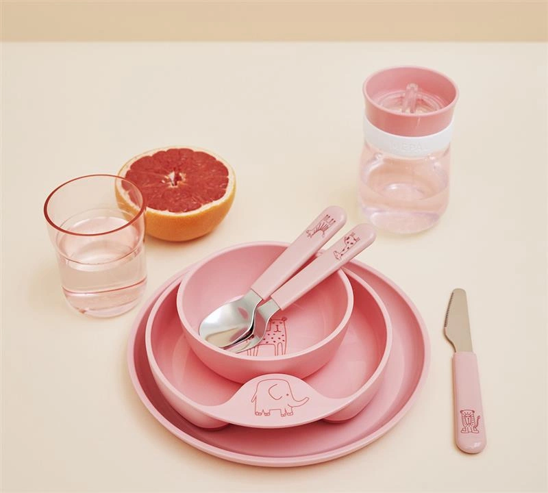 Mepal - Talerzyk do karmienia Mio Deep Pink