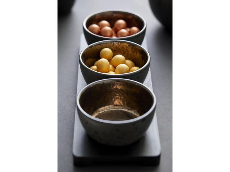 Bitz - Zestaw miseczek z podstawką 4szt. Black/bronze