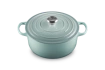 Le Creuset - brytfanna żeliwna emaliowana Signature okrągła 26 cm 5,3 l sea salt