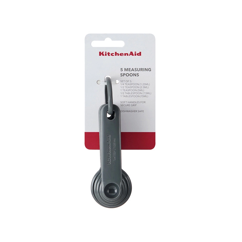 KitchenAid Culinary Tools - miarki kuchenne spoons 5 szt. Charcoal Gray