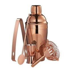 Cilio - zestaw barowy, 5 el., kolor miedziany Manhattan