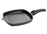 SKK - Patelnia grillowa tytanowa kwadrat 28cm/28cm/4cm, indukcja